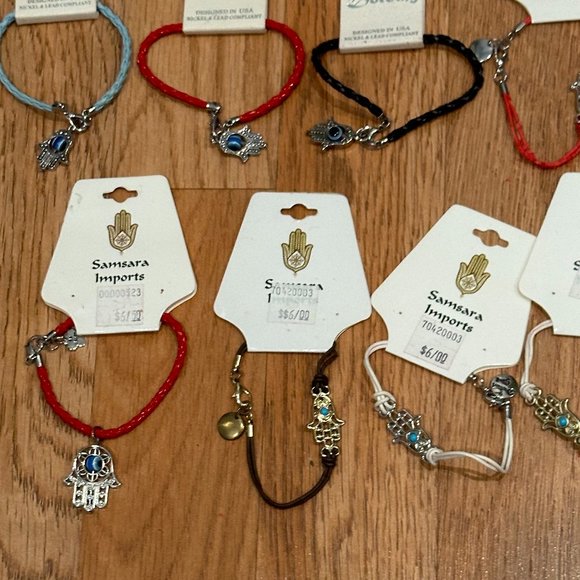 Charm Bracelets with Hamsa Charm & Evil Eye by Samsara Imports & Dorothy Lot - Picture 4 of 7